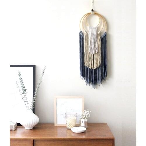 Hand-woven Macrame Wall Hanging Boho Decor Occlusion Distribution Box Soft Sample Room Decoration Wall Tapestry House Decor
