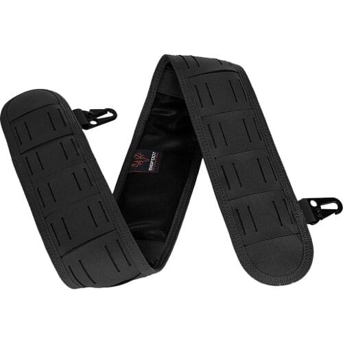 BF Orion 4.0 Laser Cutting Silicone Tactical Belt Outdoors Tactics Accessories for Rifle Cartridge sports activities - BK S M L