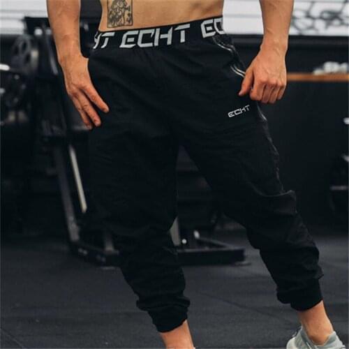 Joggers Sweatpants Mens Slim Casual Pants Solid Color Gyms Workout Cotton Sportswear Autumn Male Fitness Crossfit Track Pants