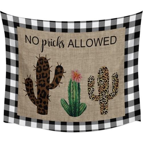 Tropical Plant Cactus Tapestry Wall Hanging Home Wall Decor Blanket Bedroom Tapestry Yoga Mat