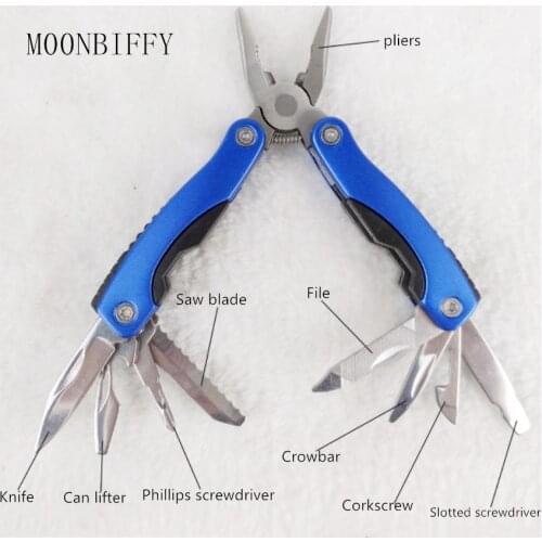 Outdoor Multitool Pliers Serrated Knife Jaw Hand Tools+Screwdriver+Pliers+Knife Multitool Knife Set Survival Gear