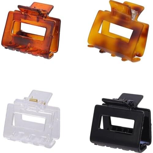 European American Elegant Hair Clip Back Head Hairpin Creative Simple French Acrylic Hair Claw Bath Hair Clip