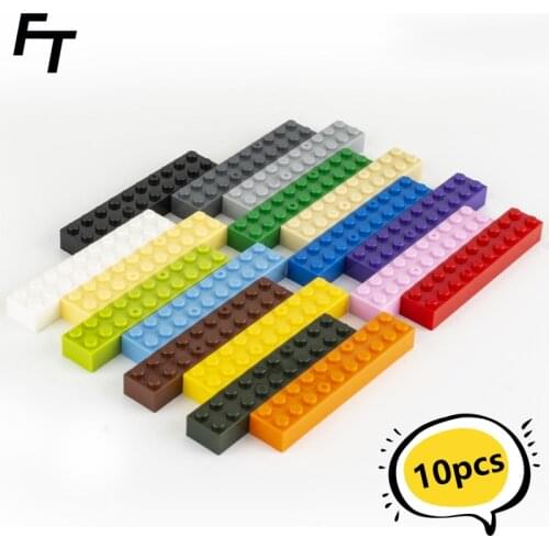 10pcs Small Particle 3006 High Brick 2x10 DIY Building Block Compatible with Creative Gift MOC Building Block Castle Toy