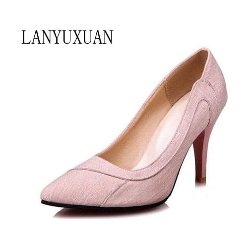 2017 Hot Sale 29-52 summer Feminino Ladies Plus Size Shoes Women Sapato Feminino Pumps High Heels Sandals Chaussure Femme 8010