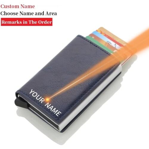 2020 PU Leather Card Holder Safety Multifunctional Card Case Short Card Wallet for Men and Women RFID Blocking Money Bag