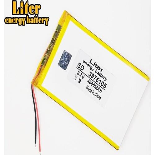 3.7V 3975105 4000mah polymer lithium ion battery Li-ion battery for tablet pc 7 inch MP3 MP4