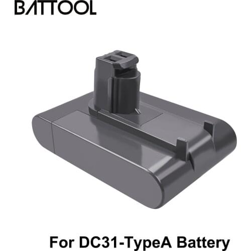 BATTOOL 22.2V 4000mAh For DC31A DC31 A DC31-typeA Battery For Dyson Replace DC31 DC31A DC35 DC44 DC45 Vacuum Cleaner Battery