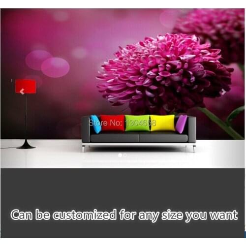 Free shipping custom 3D television sofa bedroom modern mural background wallpaper Pink Flower Head Wall Mural