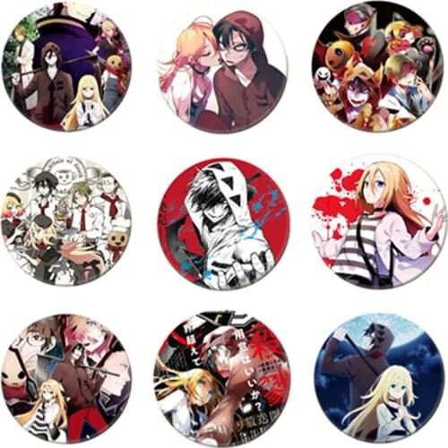 Free Shipping Anime Angels of Death Enamel Pin Figure Cosplay Badge Backpack Icon Button Cartoon Brooch Accessories Gifts