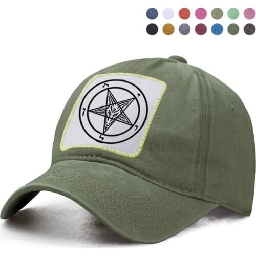 Pentagram Gothic Satan Baseball Cap Dad Solid Trucker Snapback Bone Hat Harajuku Street Hip Hop Woman Man Sun Hats Boinas Caps