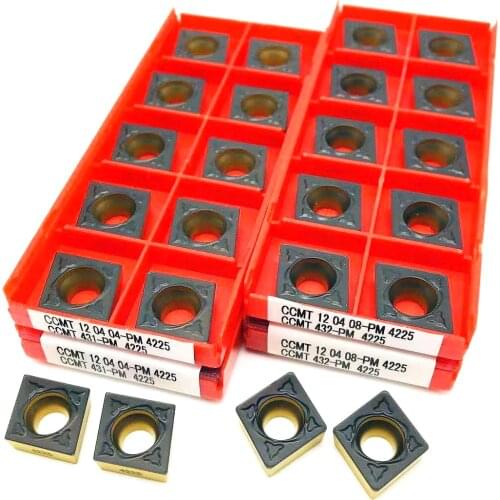 CCMT120404 PM 4225 CCMT120408 PM 4225 high quality super hard carbide insert metal turning tool CNC lathe tools