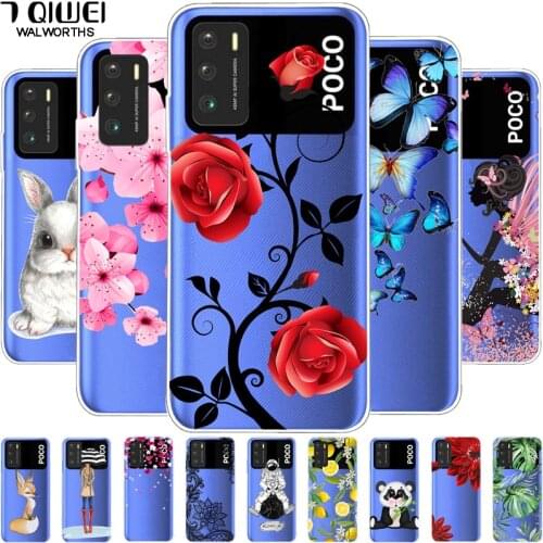 For Poco M3 Case TPU Clear Soft Phone Cases for Xiaomi Poco M3 Back Cover Transparent Slim Coque for Poco M 3 Silicone PocoM3