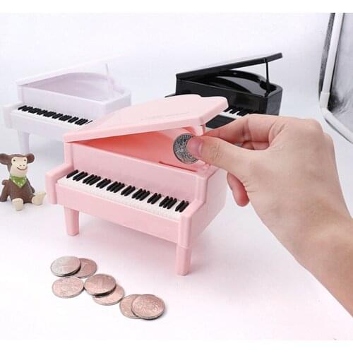 Childrens Piano Piggy Bank Gift General Merchandise Personality Lovely Originality Plastic Home Furnishing Ornaments Piggy Bank