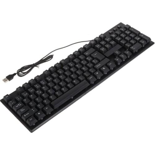 Spanish/English Silent Keyboard Waterproof Office Keyboard for Windows Computer