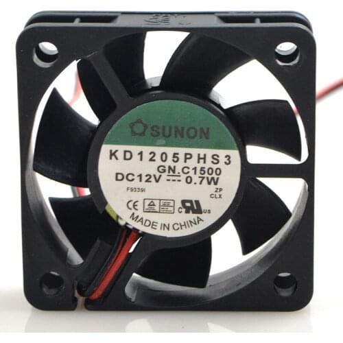 Jianzheng FOR SUNON KD1205PHS3 12V 0.7W 5CM 5015 2-wire silent cooling fan