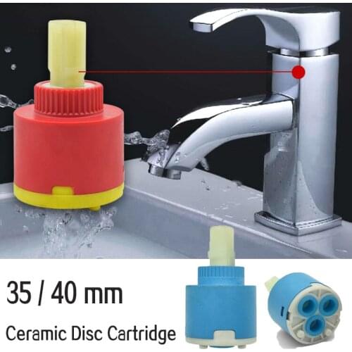 35mm 40mm Ceramic Disc Cartridge Mixer Faucet Thermostatic Cartridge Faucet Disc Valve PP Plastic Ceramic Cartridges For Mixer