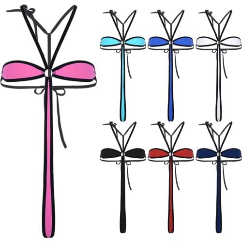 DPOIS Women Sexy Bikini Swimsuit Funny Bathing Suit Monokini Swimwear Female Summer Push Up Thong Micro Beach Biqiuni Beachwear