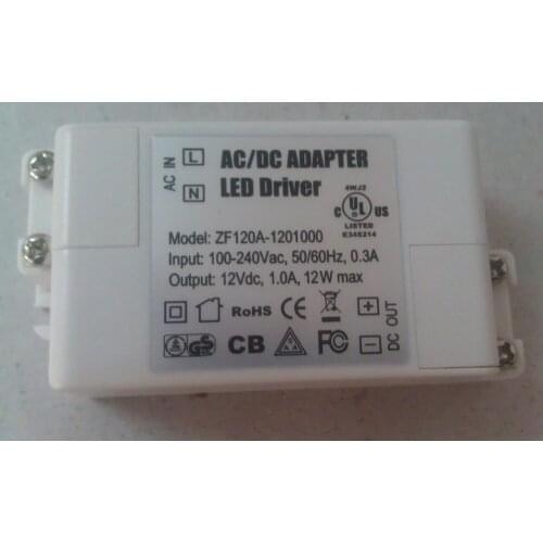 12w Best LED DRIVER POWER SUPPLY MR16 GU5.3 Electronic transformer DC 12V 1A 10PCS/LOT