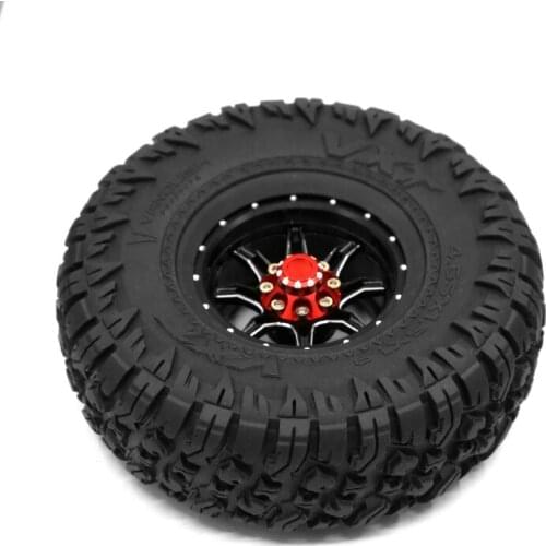 1PCS Metal 1.9 Beadlock Wheel Rim Tires Set for 1/10 RC Crawler Car Axial SCX10 90046 Traxxas TRX-4 Redcat GEN 8