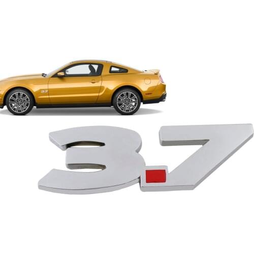 Chrome 3.7 for 3.7L V6 GT3.7 Fender Trunk Emblem Decal Badge Sticker