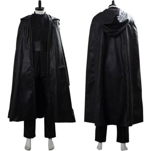 New Version Wars Cosplay Kylo Ren Costume outfit cloak Adult Women men Halloween Carnival Costumes
