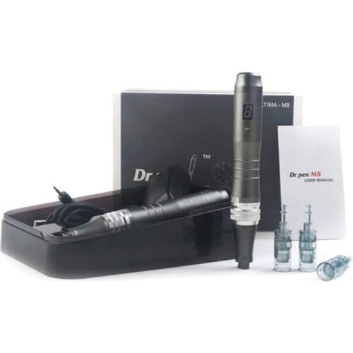 2020 New Wireless Digital Display 6 levels Dr. Pen Ultima M8 Microneedling Pen of Rechargeable skin care Kit