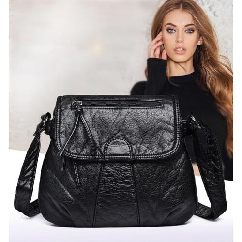 New style lady messenger bag high quality handbag lady one shoulder messenger buckle zipper handbag mobile phone bag pocket