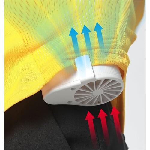 Rechargeable Waist Hanging Cooling Fan Mini USB Charging Fans 3 Speeds Adjustment Outdoor Fun Cooler Fan