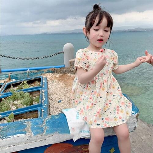 Girls Dress 2020 New Summer Girls Clothes Flower Princess Dress Children Summer Clothes Baby Girls Dress Casual Dresses