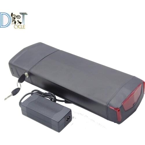 RB-3 rear rack 52V 14Ah 48V 10Ah 36V 17.5Ah 1000W 500W 250W luggage Li-ion battery pack for city bike with charger