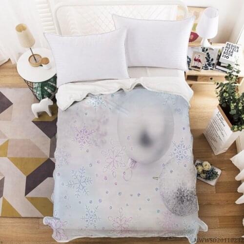 Happy New Year Creative Pattern Print Blanket 3D Cool Blanket Super Soft Fashionable Bedroom Decor For Kids Adult