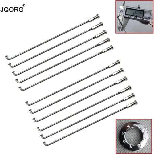 Sliver Color E-bike Spokes 13G Diameter 2.3mm 304 Stainless Steel Material Electric Bicycle Hub Motor Spokes With Brass Nipples