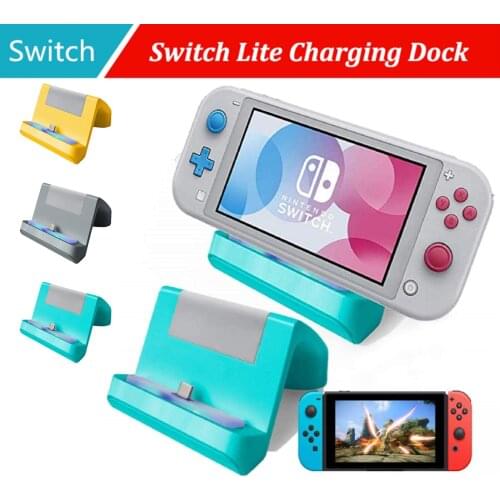 LED Portable Fast Charger Stand Replacement Type C Charging Dock Station with USB Cable For Nintendo Switch / Switch Lite