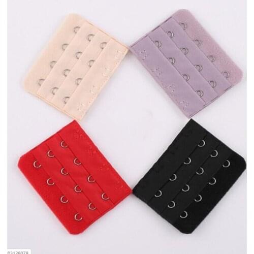 50pcs Extender For Womens Bra Extension 4 Hooks 3 Rows Lingerie Strap Clip Expander Adjustable Belt Buckle Intimates