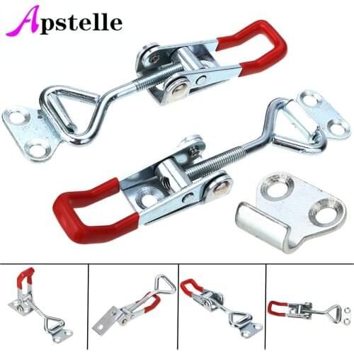2pcs Toggle Latch Catch Toggle Clamp Adjustable Cabinet Boxes Lever Handle Lock Hasp For Sliding Door Furniture Hardware