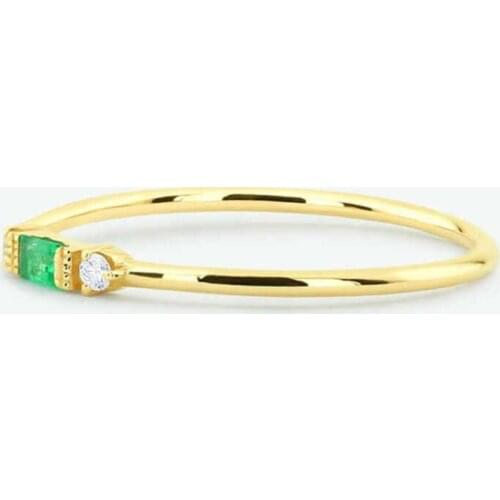 New fashion womens zircon ring rose gold color ring jewelry gift size 6-10