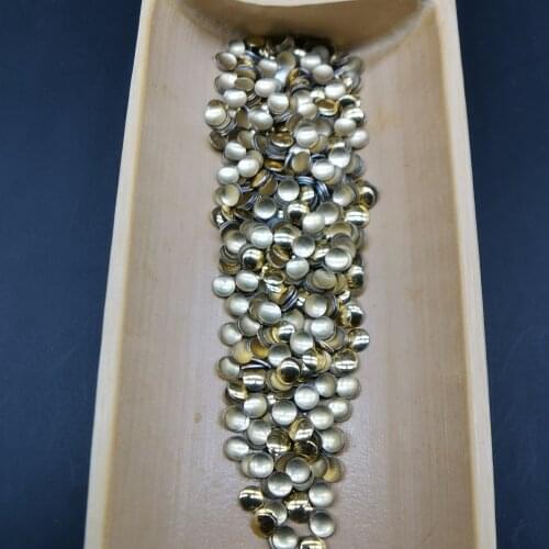 Gold Studs 4MM AA Nailhead Flatback Round Nail Art Studs Glue-On New Nail Art Jewellery Handmade Metal Studs Nail Glitter