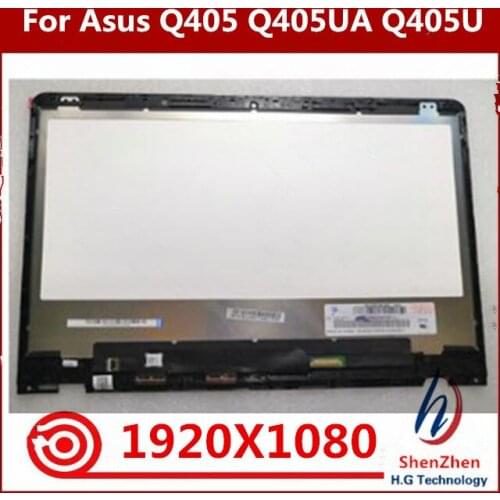 Original For ASUS VivoBook flip Q405UA Q405U Q405 LCD display LCD touch screen assembly + with frame 1920X1080 FHD