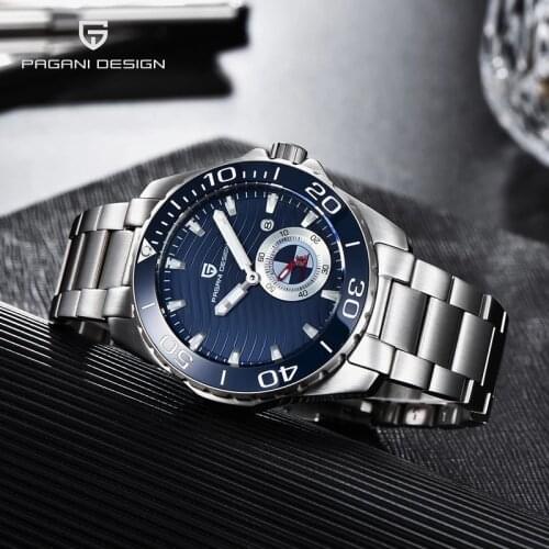 2021 PAGANI Design New Luxury Fashion Mens Automatic Mechanical Watches Top Top Brand Stainless Steel Waterproof Calendar Watch
