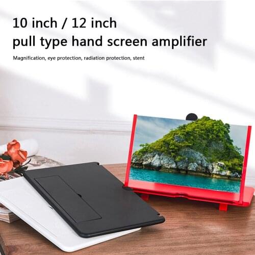 3D Phone Screen Magnifier Amplifier Folding Design HD Video Magnifying Glass Watch 3d Movies Smart Phone Bracket Holder 12inch