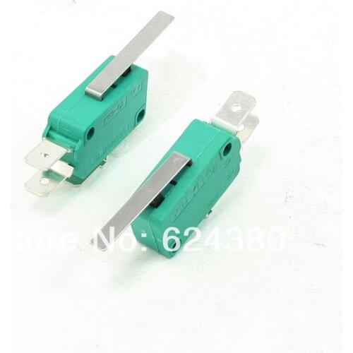 5 Pcs / Lot x AC 250V 16A 3-Pin Short Straight Hinge Lever Arm Limit Micro Switch SPDT 1 NO 1 NC KW3-0Z