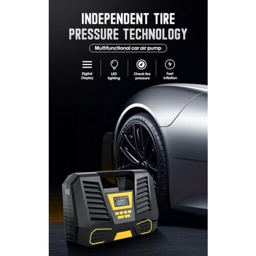 Carsun Car Air Compressor for Car Tires Digital with LED Flashlight Digital Display