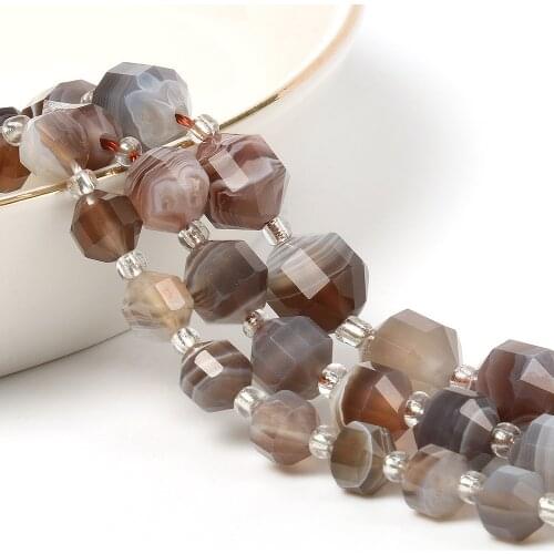 6mm 8mm 10mm Faceted Natural Stone AAA Persian agate Beads Bicone Loose Beads For Jewelry Making Diy Bracelet 15