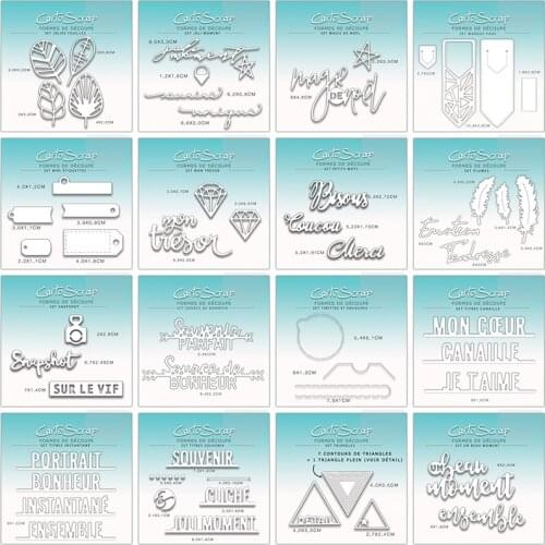 CH 2021 New Arrival Tags and Leaves Metal cutting dies stencil Greeting Card Decoration DIY Scrapbooking Scrapbook Paper Photo