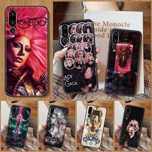Lady Gaga Chromatica Phone Case For Huawei P Mate P10 P20 P30 P40 10 20 Smart Z Pro Lite black fashion back soft hoesjes luxury