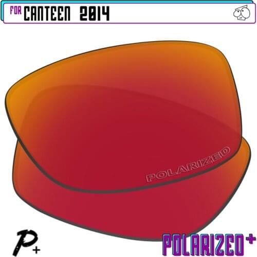 EZReplace Polarized Replacement Lenses for - Oakley Canteen 2014 Sunglasses - Red P Plus
