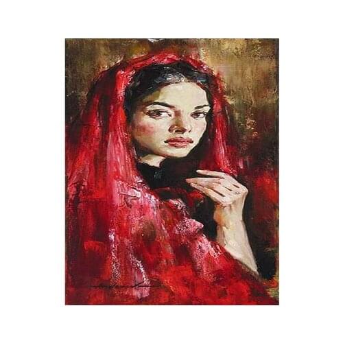 GATYZTORY Frameless Figure Women Painting By Numbers Digital Painting DIY Oil pictures by numbers Home Decoration Unique Gift
