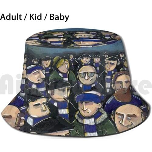 Gwa : Footy Fans - Blue And Whites Scarf Sun Hat Football Fans Stoke City Barnsley Sunderland Southampton