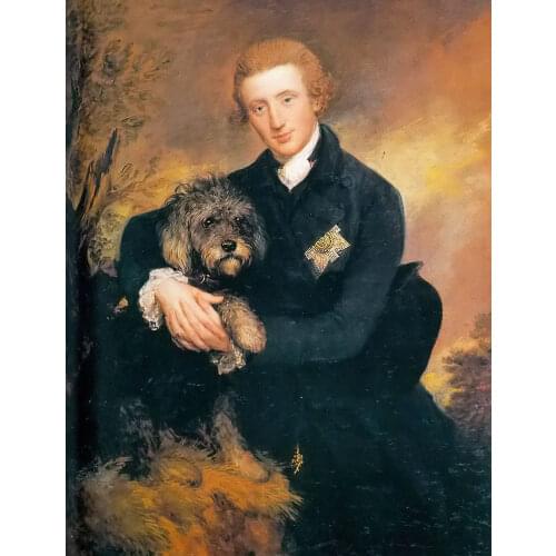Classic Male Portrait Art Oil Painting Picture for Living Room Decor Henry Duke of Peck III by Thomas Gainsborough Hand Painted