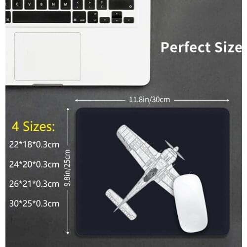 Focke Wulf Fw 190 Mouse Pad DIY Print Cushion Fw 190 Focke Wolf German World War Ww2 Air Force Propeller